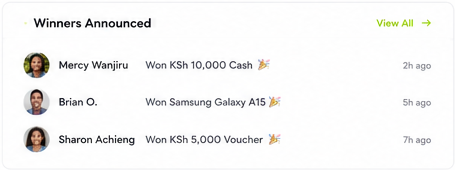 Winners announced